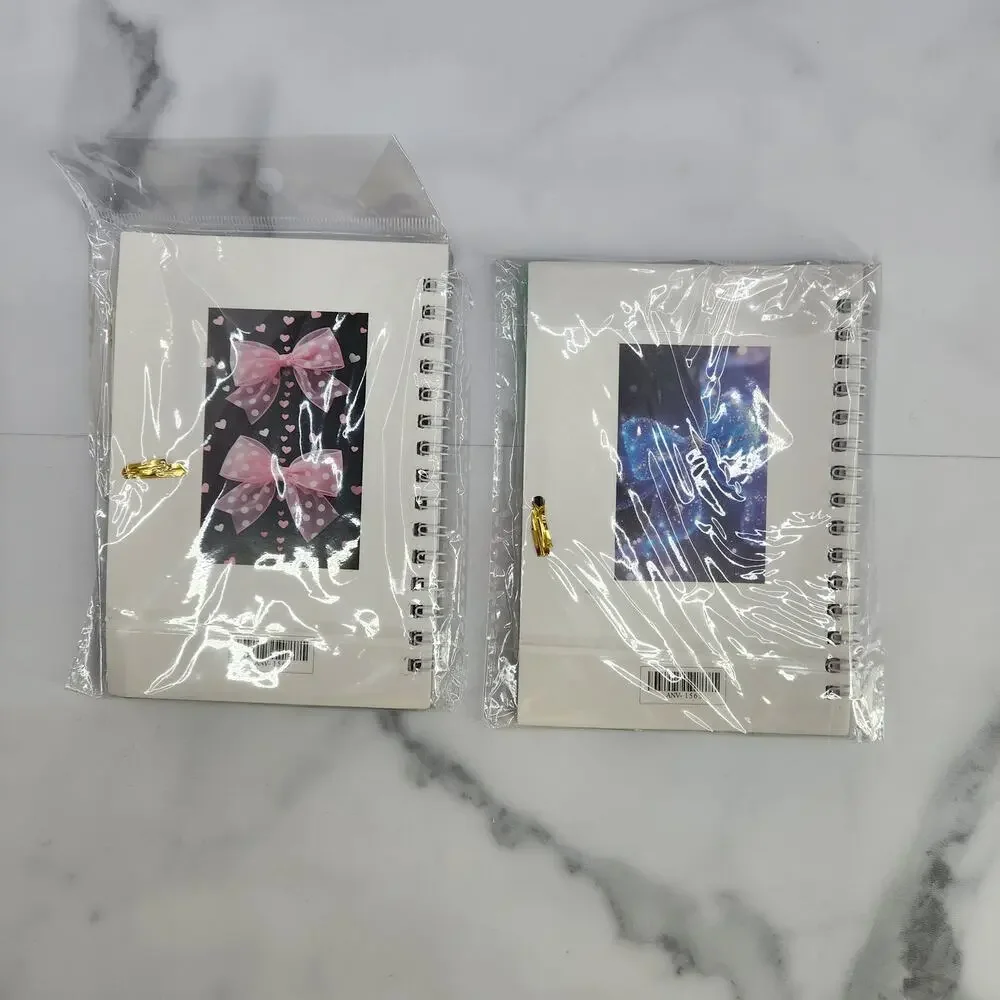 2 Spiral Pocket Notebook/Pen sets Bow Designs 4x5.5
